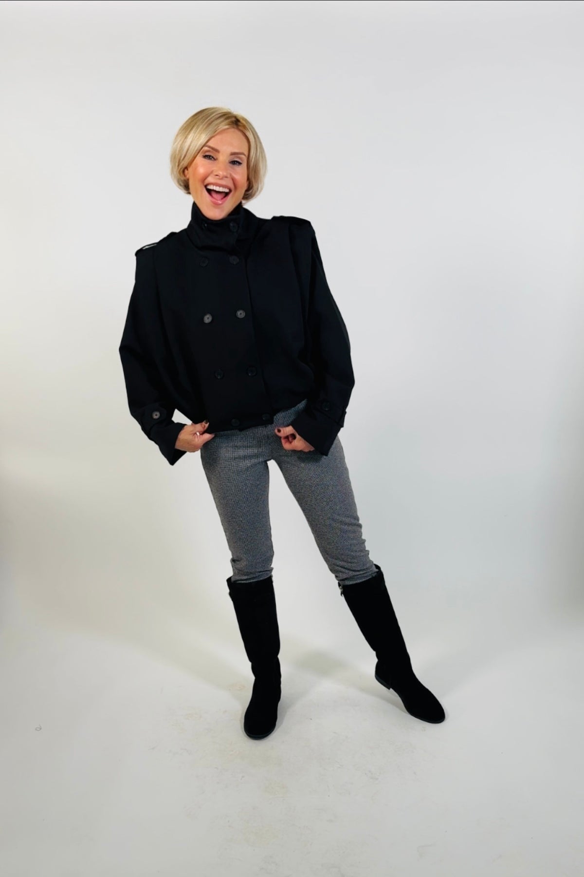 Jacket Bonnie in zwart – dames jas | L'eau Vive Fashion