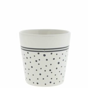Cup White Dots in Black